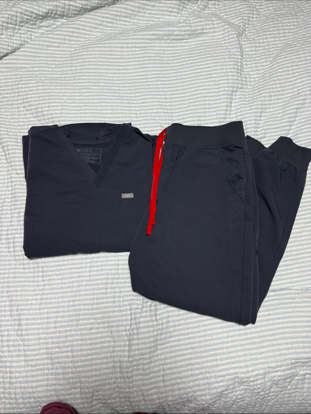 Figs Women’s Charcoal Scrub Set Size L